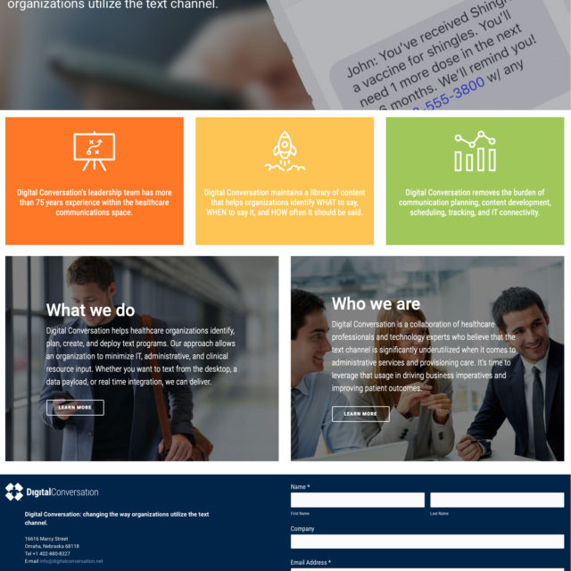 Digital Conversation launch website